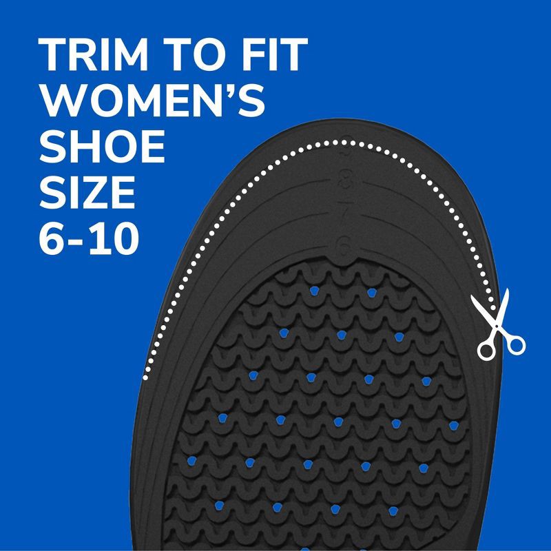 slide 9 of 11, Dr. Scholl's with Massaging Gel Women's Work All-Day Superior Comfort Shoe Insoles - 1 Pair - Size 6-10, 1 ct