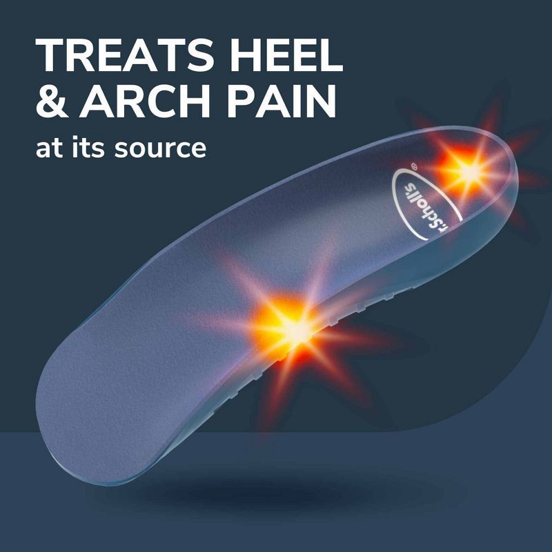 slide 3 of 8, Dr. Scholl's Pain Relief Orthotics Shoe Insert for Heel Pain for Men - 1 Pair - Size 8-12, 1 ct