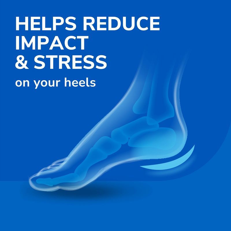 slide 4 of 9, Dr. Scholl's Massaging Gel Advanced Heel Cushions for Women Size 6-10, 1 ct