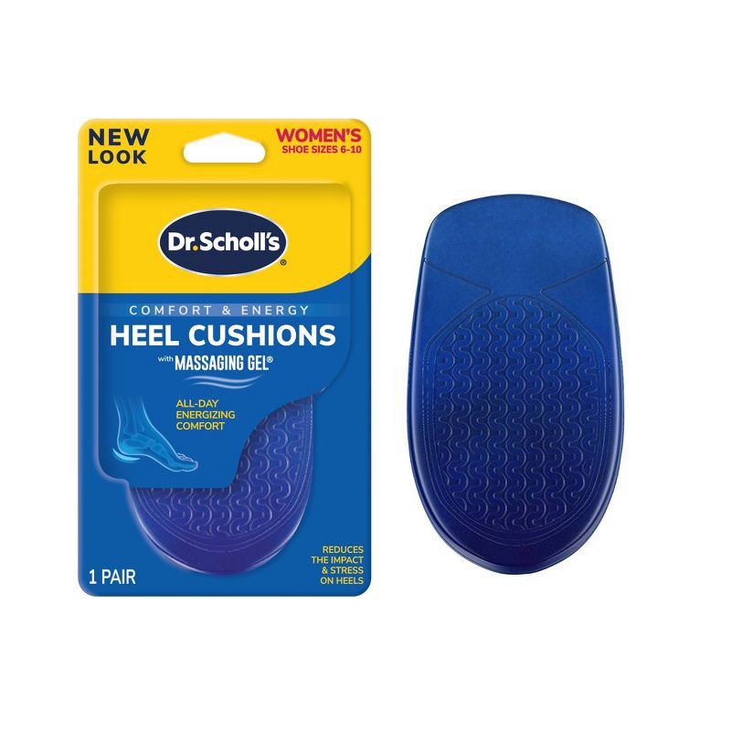 slide 1 of 9, Dr. Scholl's Massaging Gel Advanced Heel Cushions for Women Size 6-10, 1 ct