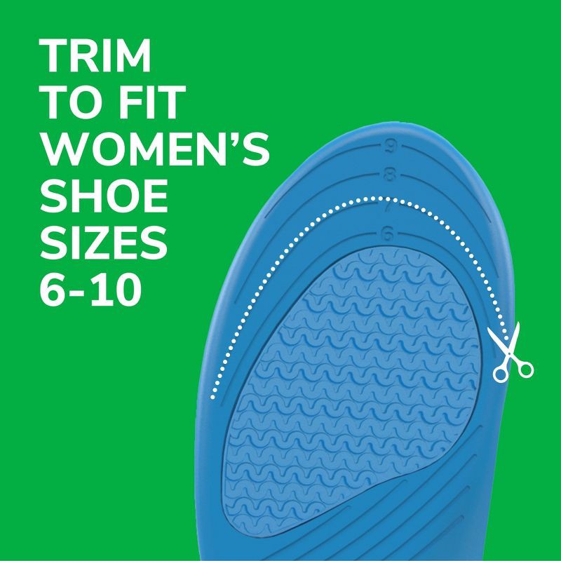 slide 5 of 11, Dr. Scholl's All-Purpose Sport & Fitness Women's Trim to Fit Comfort Insole - 1pair - Size (6-10), 1 ct