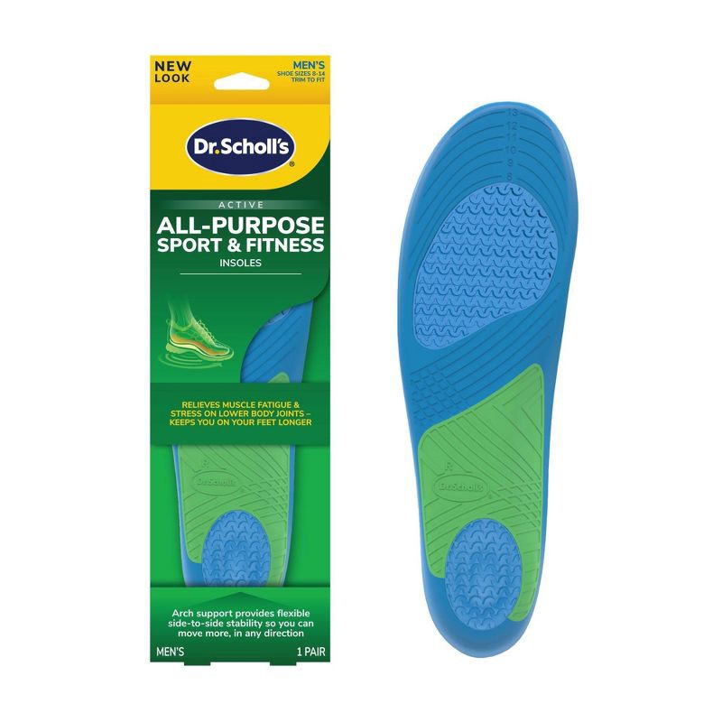 slide 1 of 11, Dr. Scholl's All-Purpose Sport & Fitness Men's Trim to Fit Comfort Insoles - 1pair - Size (8-14), 1 ct