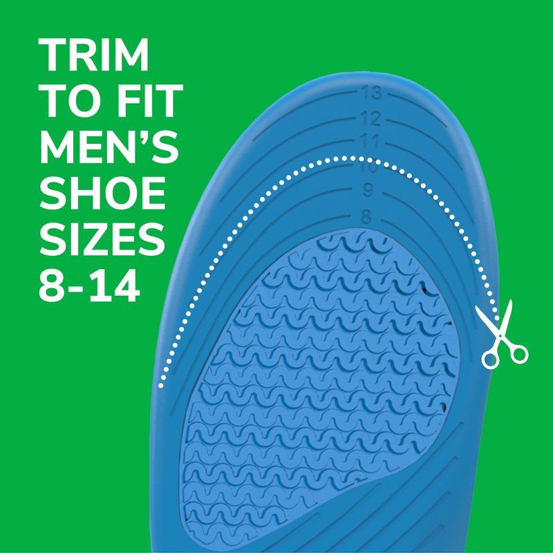 slide 9 of 11, Dr. Scholl's All-Purpose Sport & Fitness Men's Trim to Fit Comfort Insoles - 1pair - Size (8-14), 1 ct