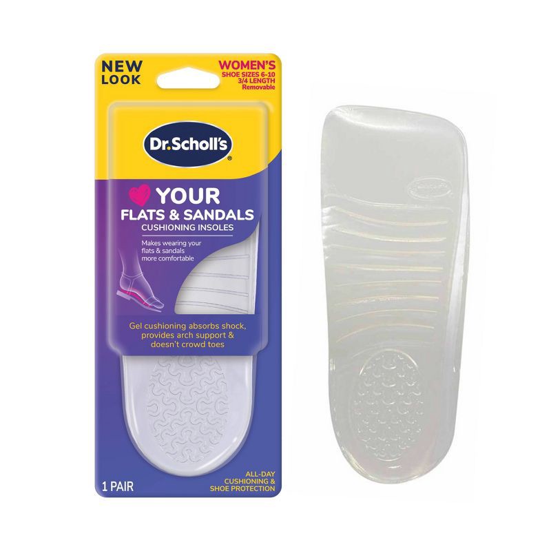 slide 1 of 9, Dr. Scholl's Love Your Flats & Sandals 3/4 Length Insoles - Women's Shoe Size 6-10 - 1 Pair, 1 ct