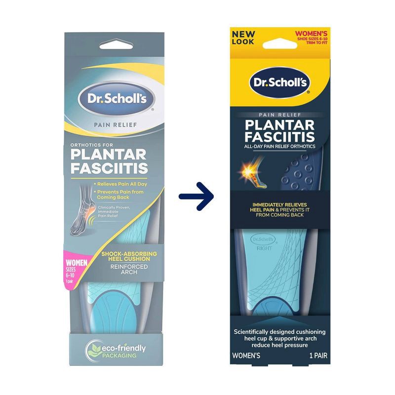slide 2 of 11, Dr. Scholl's Cut to Fit Shoe Inserts Plantar Fasciitis Women's Pain Relief Orthotics - 1 Pair - Size 6-10, 1 ct