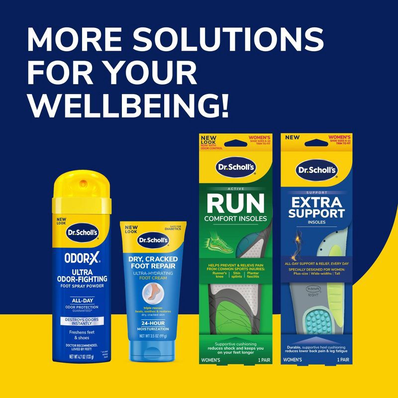 slide 11 of 11, Dr. Scholl's Cut to Fit Shoe Inserts Plantar Fasciitis Women's Pain Relief Orthotics - 1 Pair - Size 6-10, 1 ct