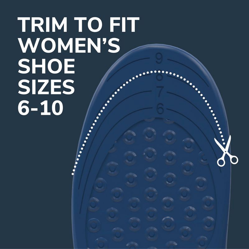 slide 9 of 11, Dr. Scholl's Cut to Fit Shoe Inserts Plantar Fasciitis Women's Pain Relief Orthotics - 1 Pair - Size 6-10, 1 ct