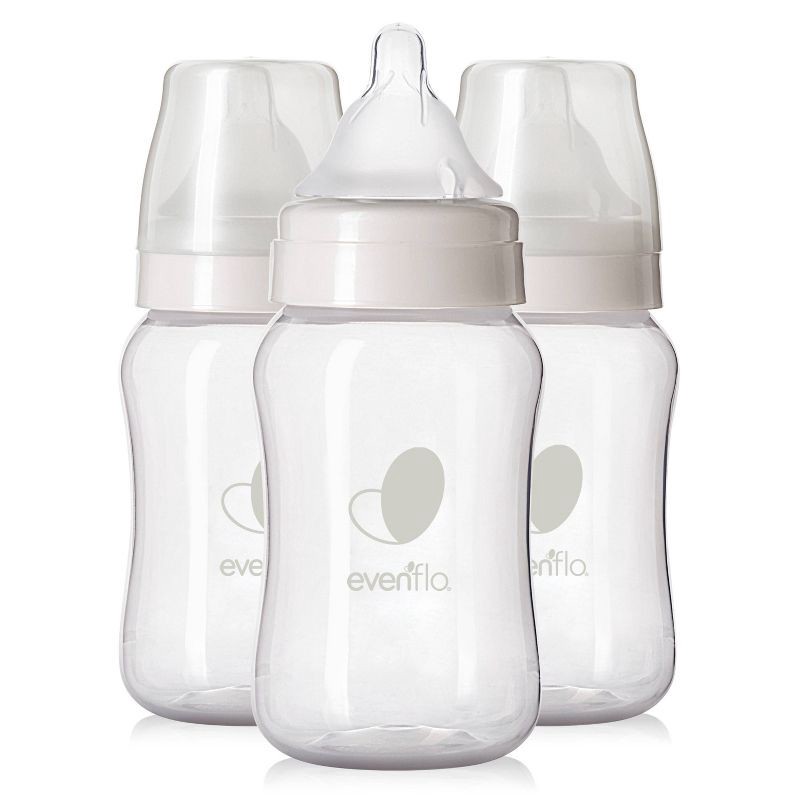 slide 2 of 10, Evenflo 3pk Balance Wide-Neck Anti-Colic Baby Bottles - 9oz, 3 ct; 9 oz