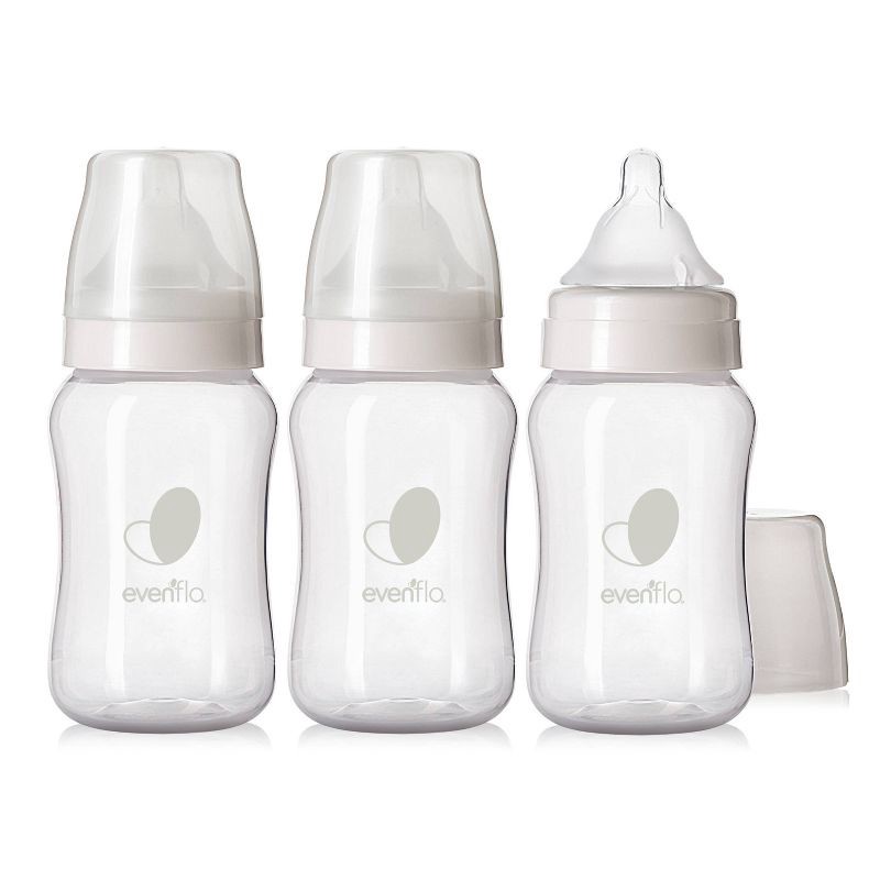 slide 3 of 10, Evenflo 3pk Balance Wide-Neck Anti-Colic Baby Bottles - 9oz, 3 ct; 9 oz