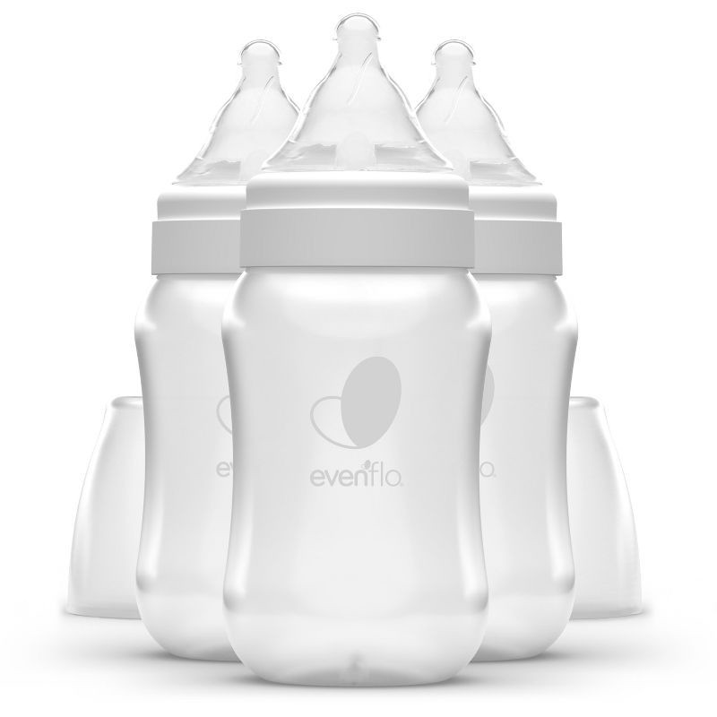 slide 1 of 10, Evenflo 3pk Balance Wide-Neck Anti-Colic Baby Bottles - 9oz, 3 ct; 9 oz