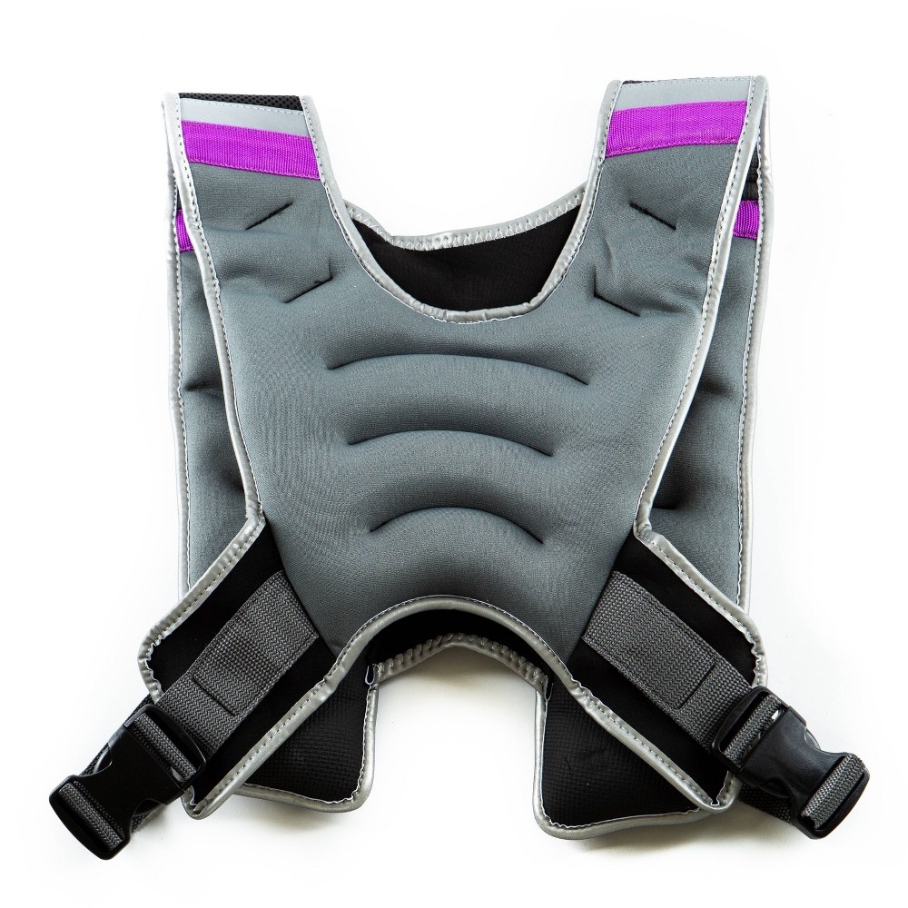 slide 6 of 6, Everlast Weighted Vest - Dark Gray, 10 lb