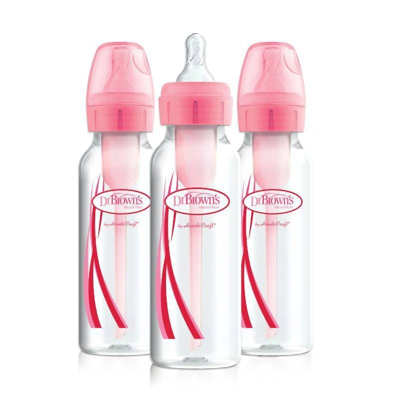 slide 1 of 2, Dr. Brown's Options Bottle - Pink, 3 ct; 4 oz