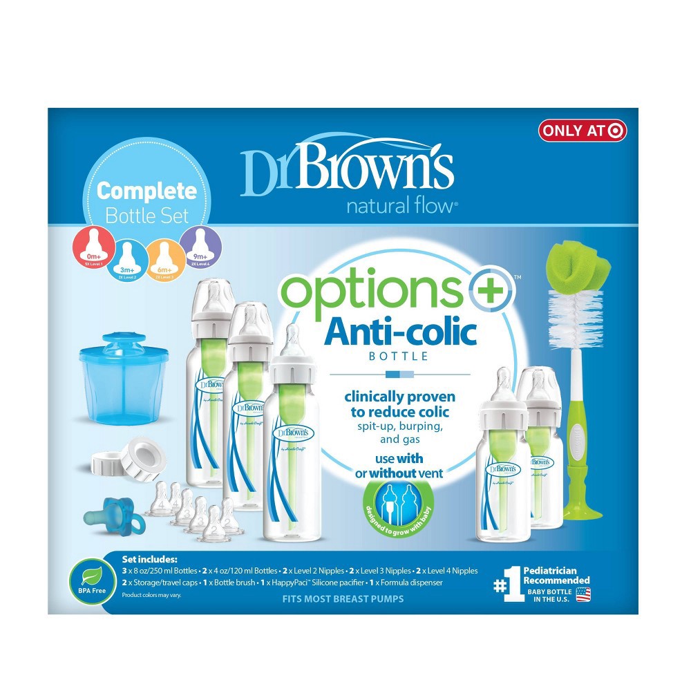 Dr. Brown's Options+ Anti-Colic 4 oz Bottles - Shop Bottles at H-E-B