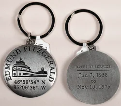 Key Metal Round Edmund Fitzgerald