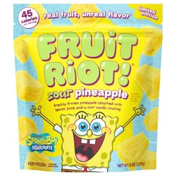 Fruit Riot! Frozen Sour Candy Pineapple SpongeBob 8 oz
