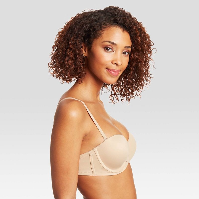 slide 5 of 9, Maidenform Self Expressions Women's Stay Put Detachable Bra SE6990 - Beige 40C: Backless, Convertible Straps, Lightly Lined, 1 ct