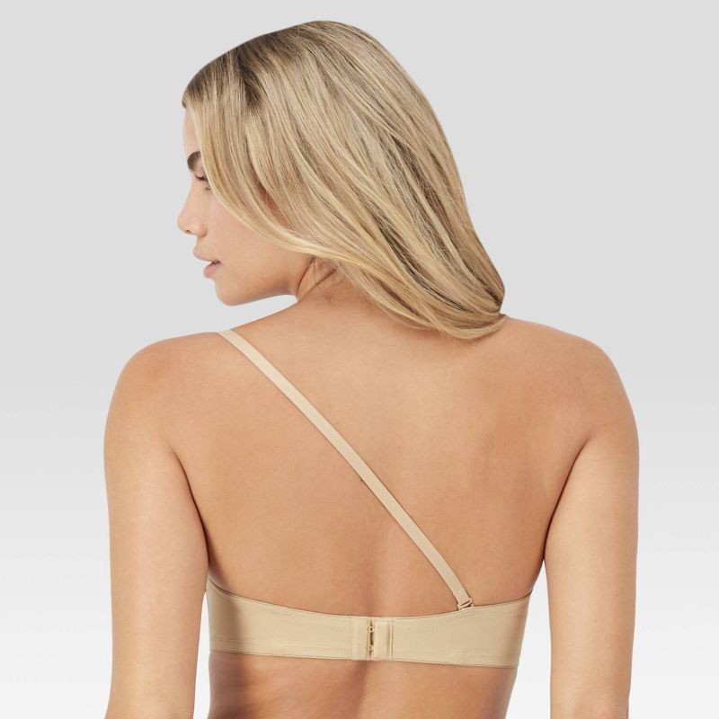 slide 5 of 9, Maidenform Self Expressions Women's Stay Put Detachable Bra SE6990 - Beige 36B: Backless Strapless Lightly Lined Underwire Bra, 1 ct