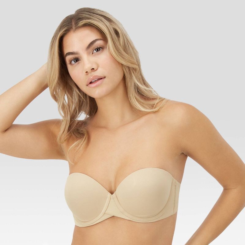slide 1 of 9, Maidenform Self Expressions Women's Stay Put Detachable Bra SE6990 - Beige 36D: Backless, Convertible Straps, 1 ct