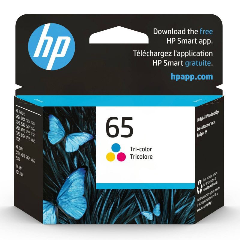 slide 1 of 16, HP Inc. HP 65 Single Ink Cartridge - Tri-color (N9K01AN#140), 1 ct