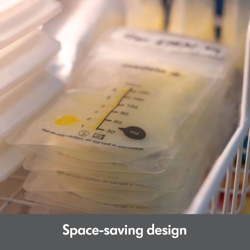 slide 4 of 6, Medela Breast Milk Storage Bags 6oz/180ml - 100ct, 6 oz, 180 ml, 100 ct