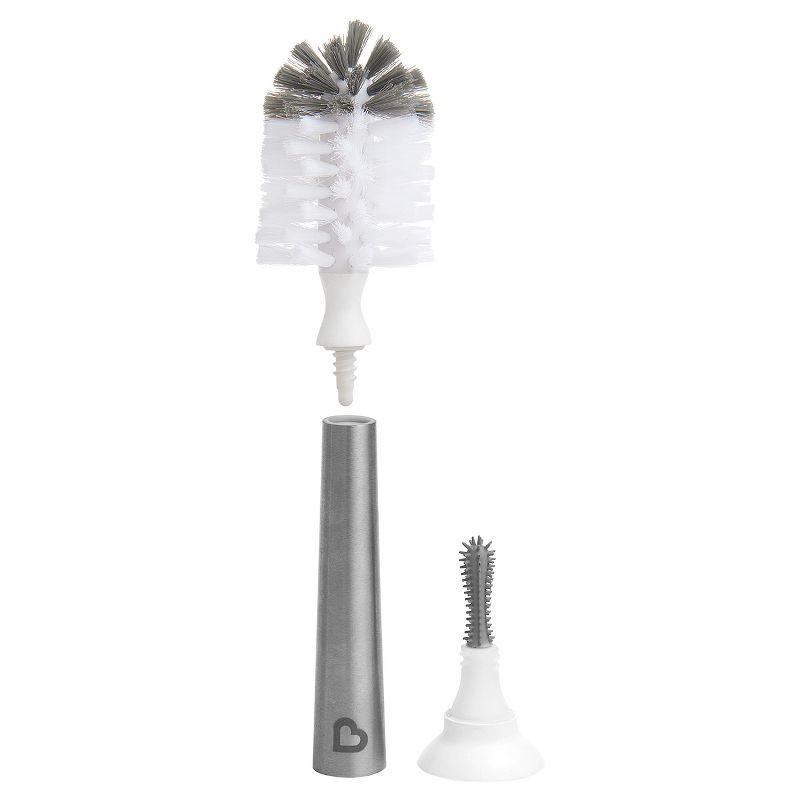 slide 2 of 6, Munchkin Shine Stainless Steel Bottle Brush & Refill Brush Head, 1 ct