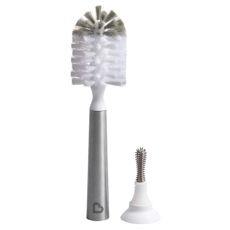 slide 1 of 6, Munchkin Shine Stainless Steel Bottle Brush & Refill Brush Head, 1 ct