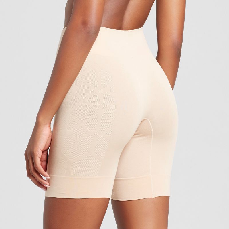 slide 2 of 3, Jockey Generation™ Women's Ultralight Smoothing Wicking No-Chafe Slipshorts - Beige S: Seamless Knit Microfiber, Pull-On Style, 1 ct