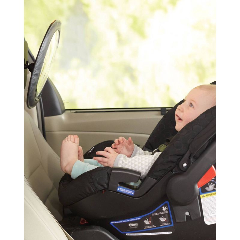 slide 4 of 6, Skip Hop STYLE DRIVEN Backseat Mirror - Tonal Chevron, 1 ct