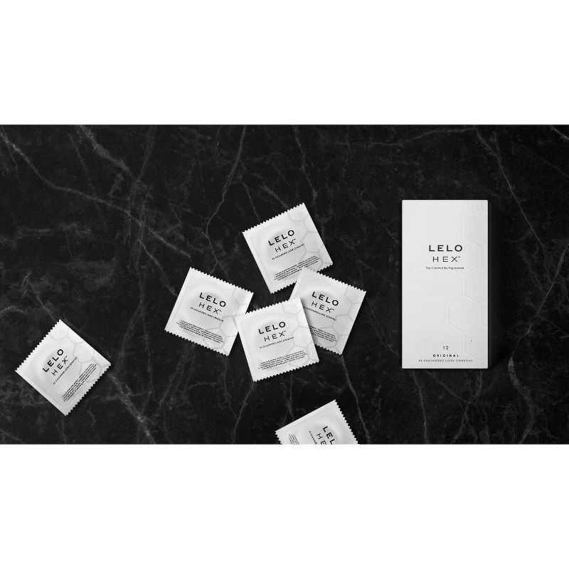 slide 3 of 5, LELO Hex Fragrance free Original Condoms - 12ct, 12 ct