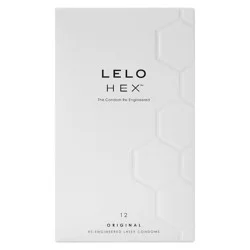 LELO Hex Fragrance free Original Condoms - 12ct