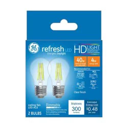 GE Refresh Dimmable HD Light LED Light Bulbs 2 ea