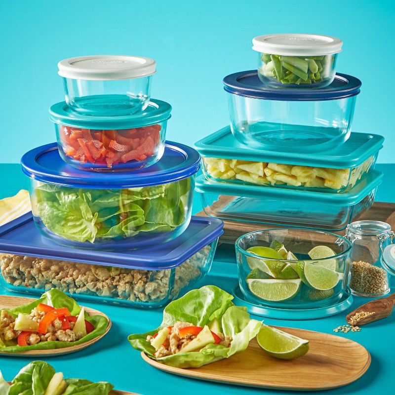 slide 3 of 3, Pyrex 18pc Glass Storage Set, 18 ct