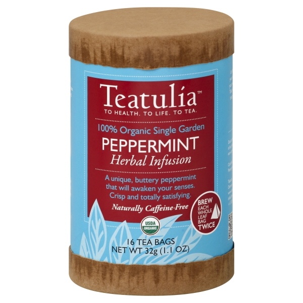 slide 1 of 1, Teatulia Peppermint, 16 ct