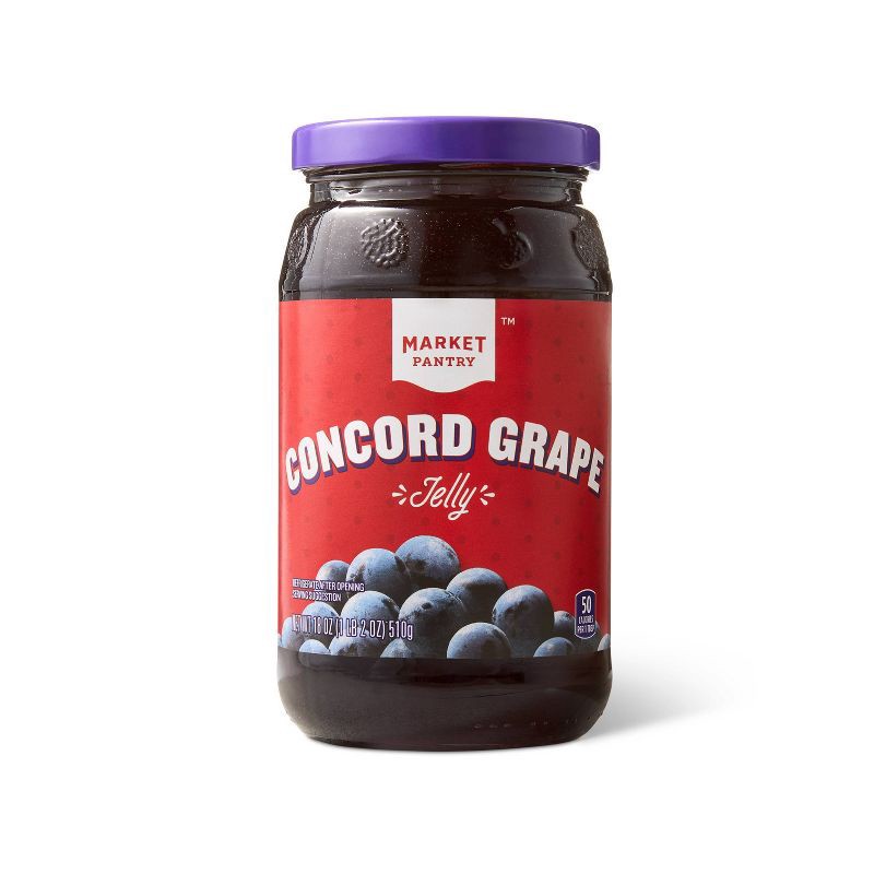 slide 1 of 4, Concord Grape Jelly 18oz - Market Pantry™, 18 oz