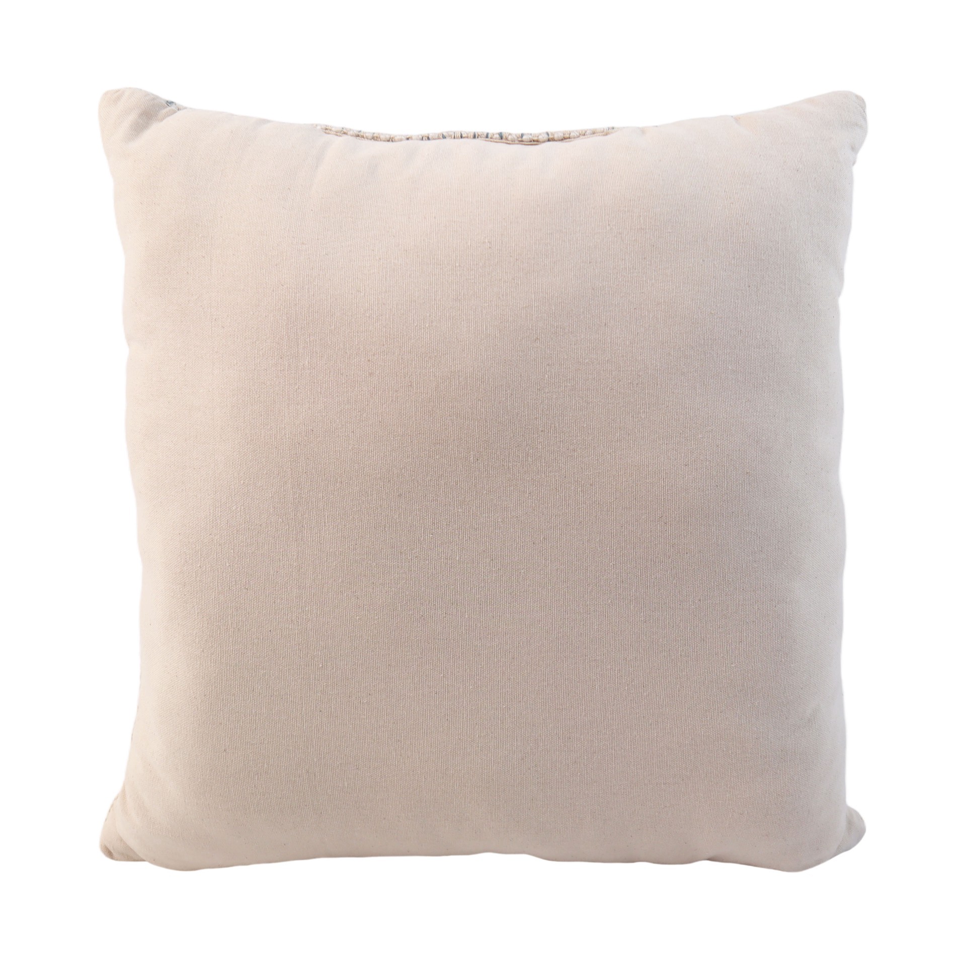 slide 3 of 3, 18" Cream & Blue Pillow By Ashland, 18 in x 18 in