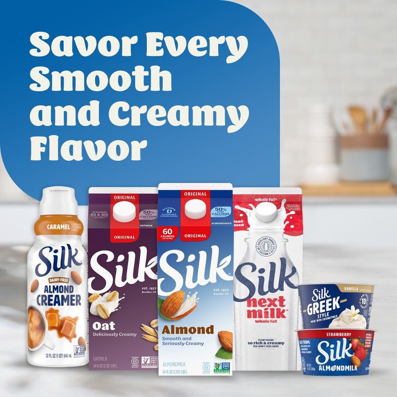 slide 6 of 8, Silk Unsweetened Vanilla Almond Milk - 96 fl oz, 96 fl oz