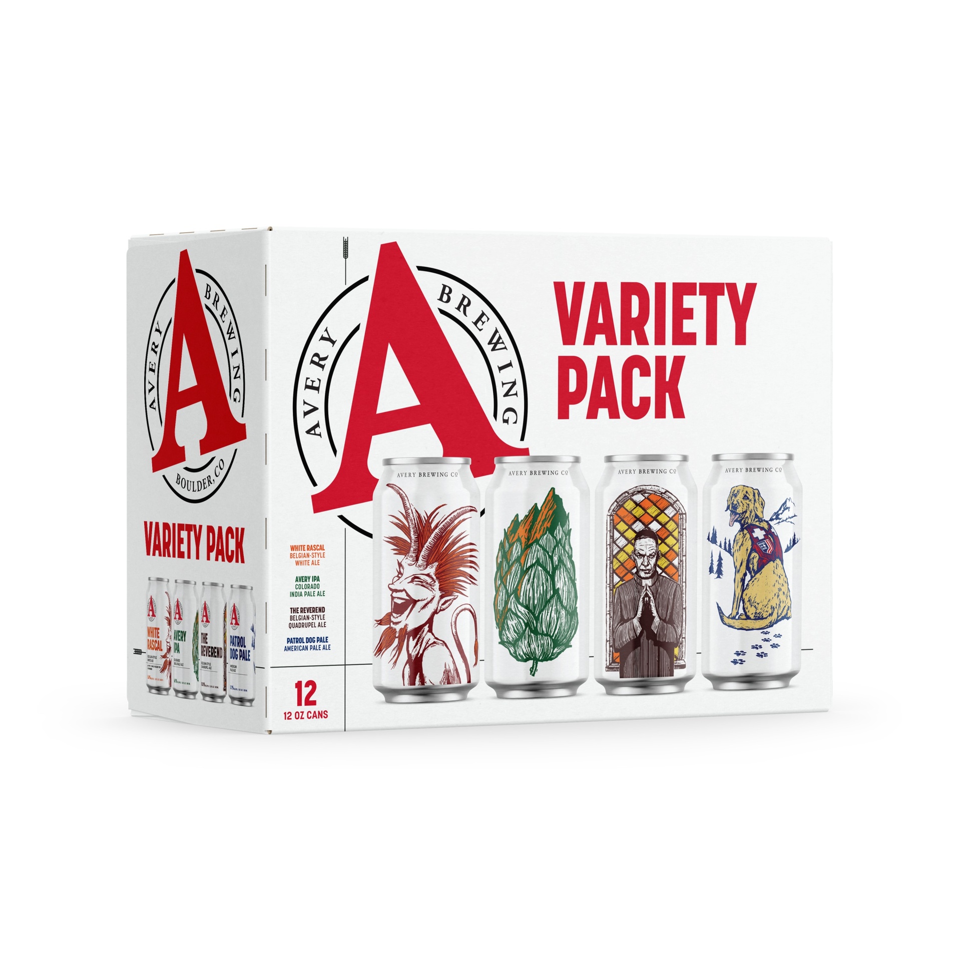 slide 1 of 1, Avery Brewing Co. Avery Core Team Variety Beer Pack - 12pk/12 fl oz Cans, 12 ct; 12 fl oz