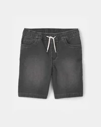 Oshkosh Boys Denim Drawstring Shorts - Black - Size 12