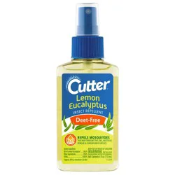 4 fl oz Lemon Eucalyptus Insect Repellent Pump Spray - Cutter: DEET-Free, Repels Mosquitoes, Oil-Based