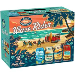 Kona Brewing Co. Kona Liquid Wave Rider Variety Pack - 12pk/12 fl oz Cans