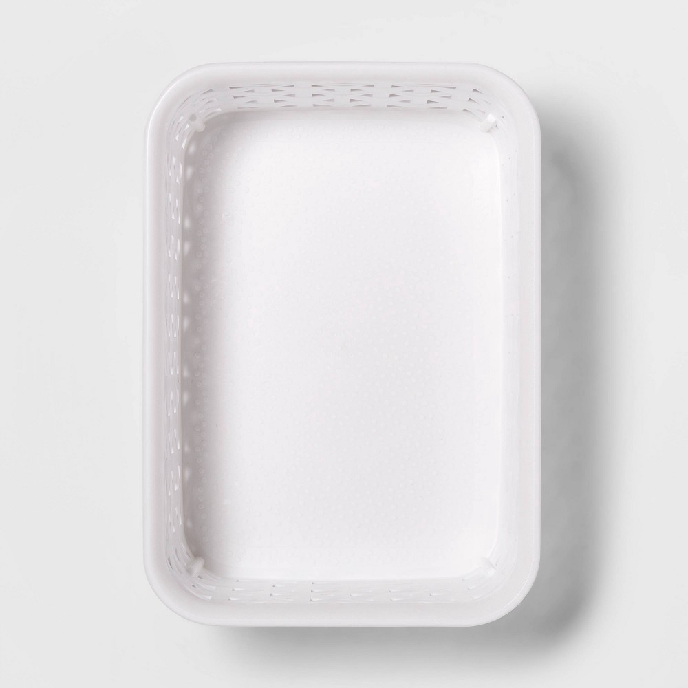 slide 3 of 3, Y-Weave Mini Decorative Storage Basket White - Room Essentials, 1 ct