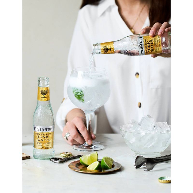 slide 2 of 6, Fever-Tree Premium Indian Tonic Water Bottles - 4pk/200ml, 4 ct; 200 ml