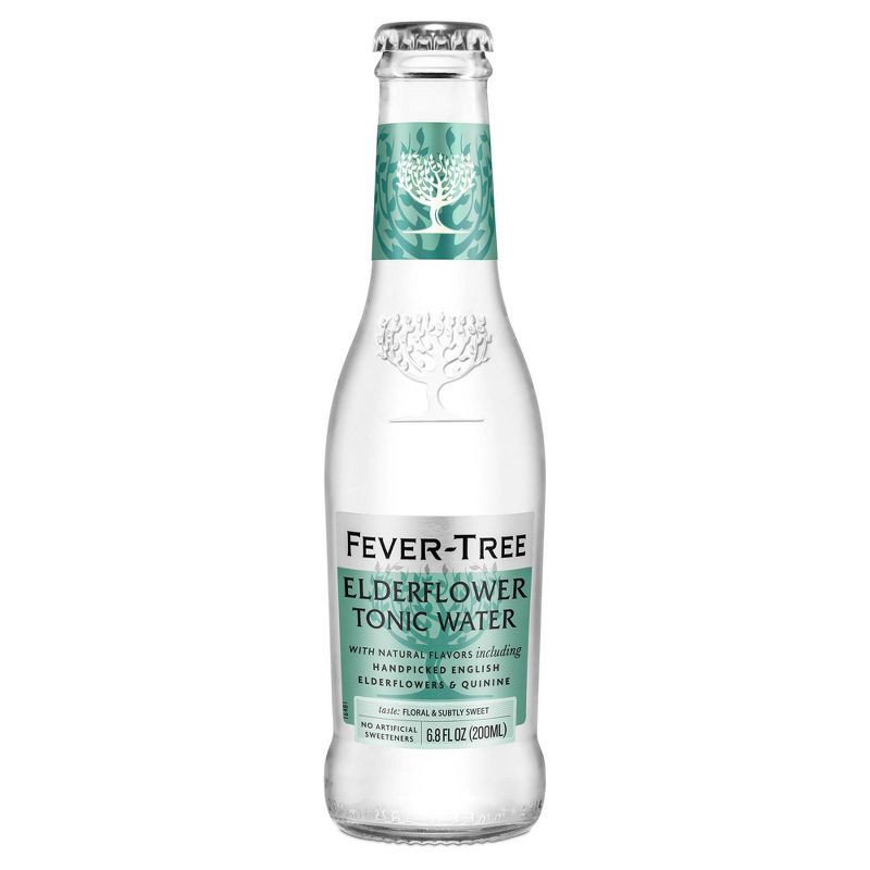 slide 4 of 6, Fever-Tree Elderflower Tonic Water Bottles - 4pk/200ml, 4 ct; 200 ml