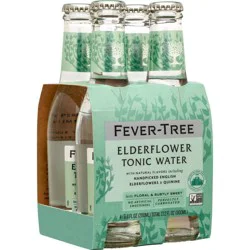 Fever-Tree Elderflower Tonic Water Bottles - 4pk/200ml