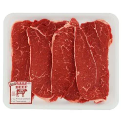 H-E-B Boneless Beef Shoulder Steaks, Thin Cut - USDA Select - Value Pack