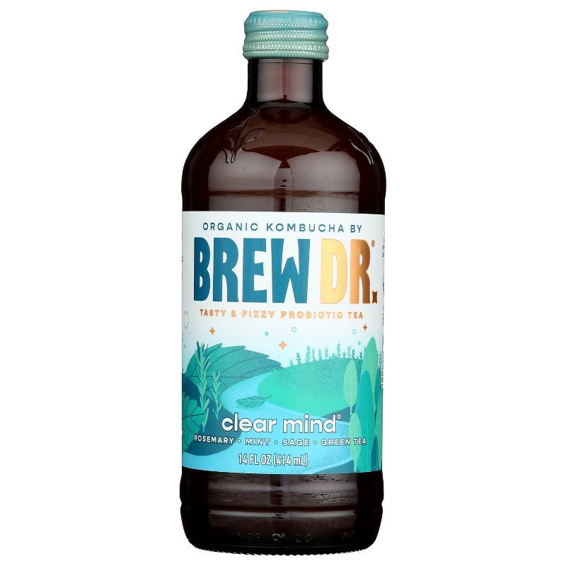 slide 1 of 8, Brew Dr. Kombucha Brew Dr. Clear Mind Kombucha - 14 fl oz, 14 fl oz