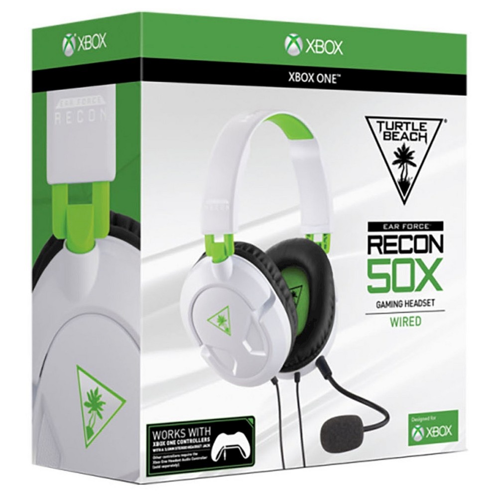 slide 2 of 3, Turtle Beach Recon 50x Gaming Headset - White, 1 ct