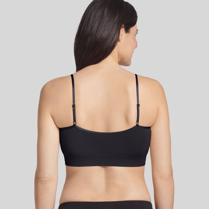 slide 2 of 3, Jockey Generation™ Women's Seamfree® Microfiber Stretch Cami Strap Bralette - Black S: Padded, Adjustable Straps, 1 ct