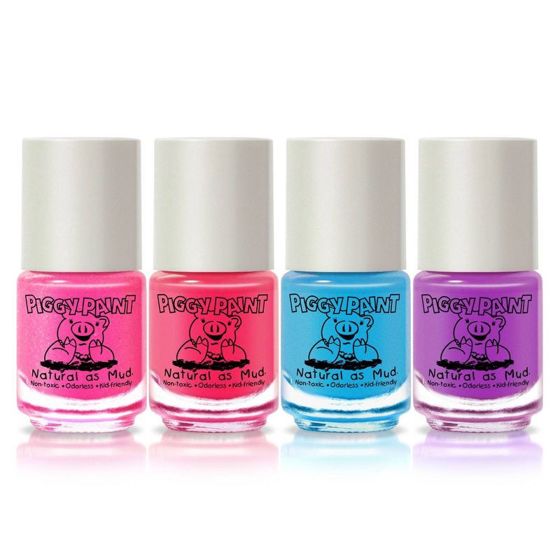 slide 3 of 14, Piggy Paint Nail Polish Set - 0.48 fl oz - Natural as Mud - 4pk, 0.48 fl oz, 4 ct