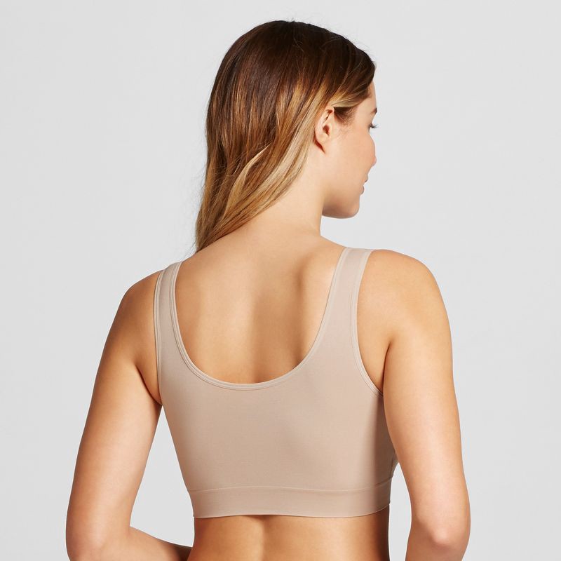 slide 2 of 2, Jockey Generation™ Women's Seamfree Tank Strap Bralette- Light Beige XXL: Wireless, Unlined, Knit Microfiber, 1 ct